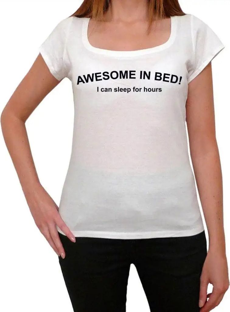 Damen Grafik T-Shirt Fantastisch im Bett lustig – Awesome In Bed Funny – Öko-Verantwortlich Vintage Jahrgang Kurzarm Lustige Druck Geburtstag ...
