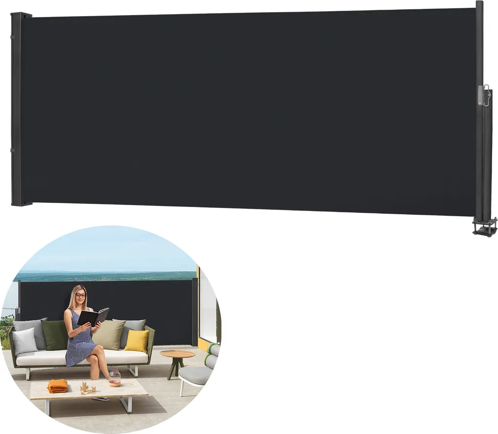 Luxury Outdoor: Tenda Laterale Sessamen-LP 100x300 Antracite Premium
