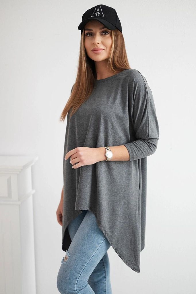 Kesi Oversize-Bluse für Damen Meroildi graphitmelange One size