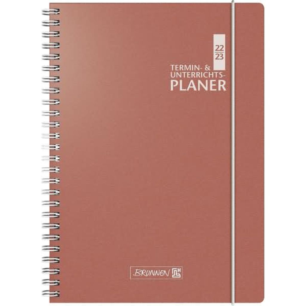 BRUNNEN 1075761233 Wochenkalender Lehrerkalender Termin- & Unterrichtsplaner 2022/2023 Lehrer-Sortiment 2 Seiten = 1 Woche Überformat A4: 23 x 29,...