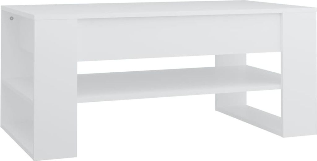 Couchtisch Weiß 102x55x45 cm Holzwerkstoff