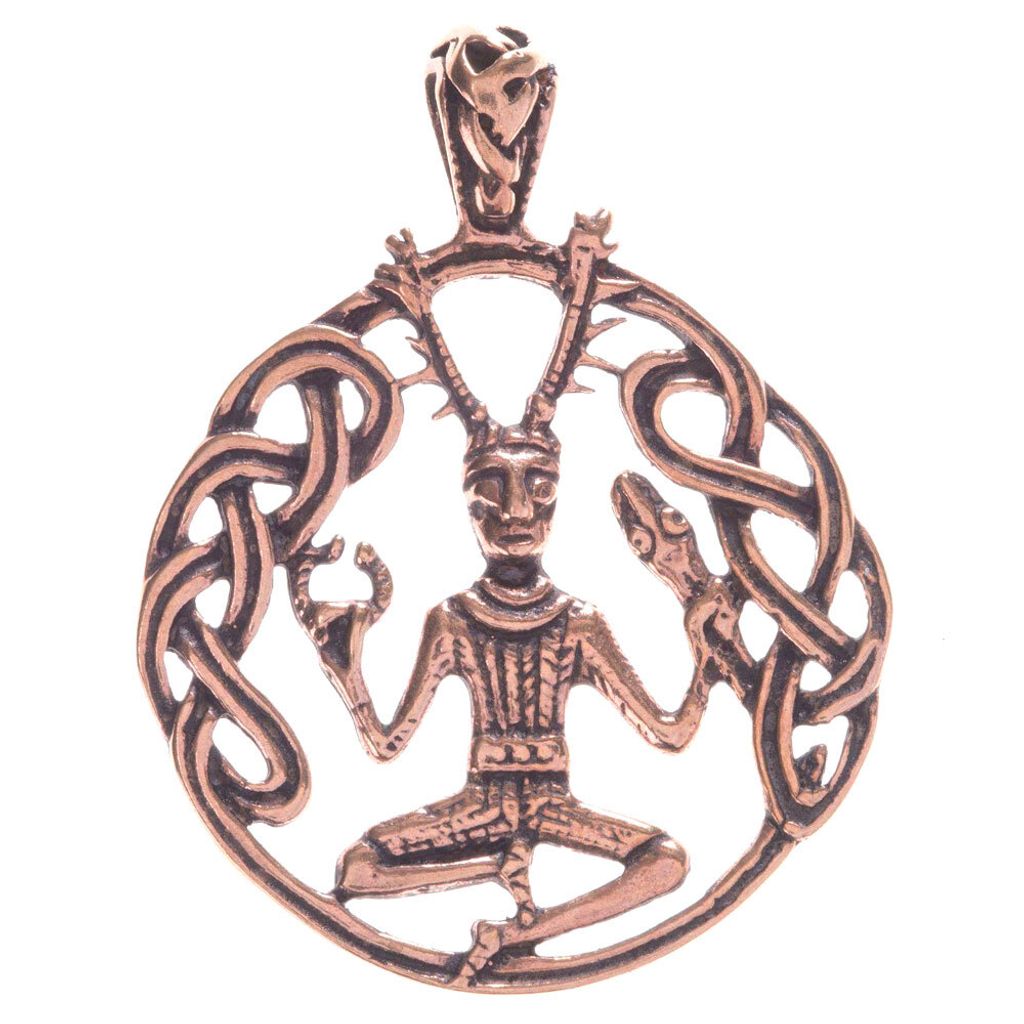 Bronzeanhänger Cernunnos Bronze Schmuck - Pferd - 45x35mm