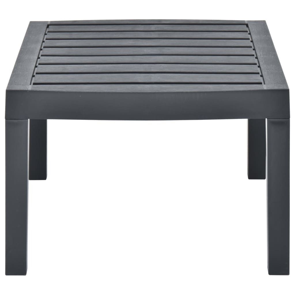 Möbel Esstisch/Outdoor Tisch - Gartentisch - moderne Design - Balkontisch - Anthrazit 78x55x38 cm Kunststoff Top6370426