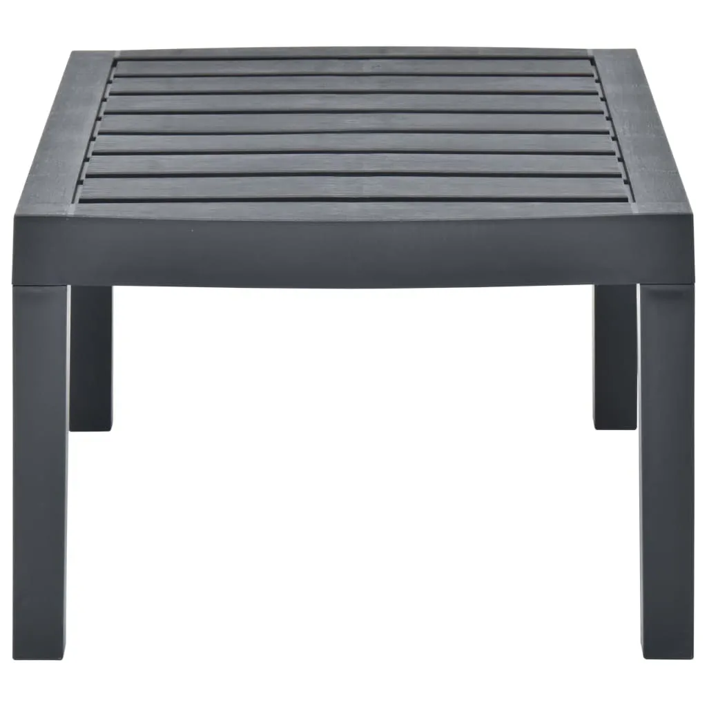 Table de jardin anthracite 78 cm résistante aux intempéries et durable