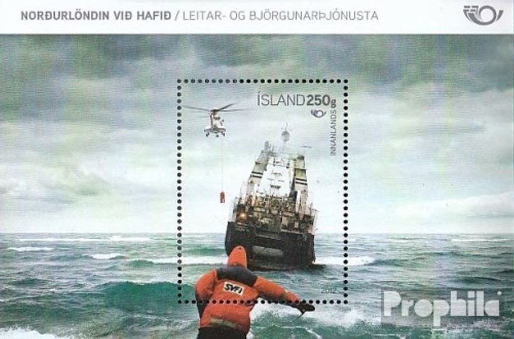 Briefmarken Island 2012 Mi Block56 (kompl.Ausg.) postfrisch Meer