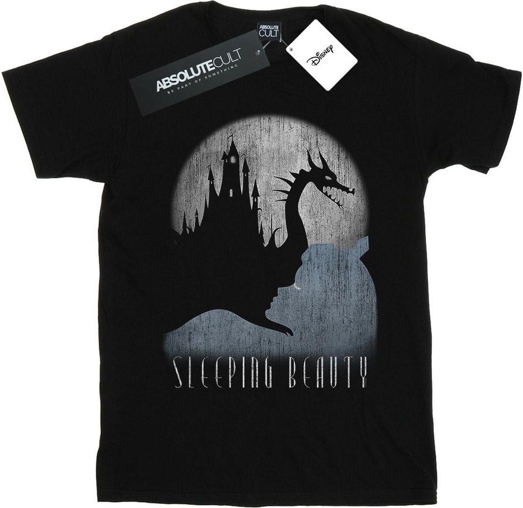 Disney - "Sleeping Beauty Hidden Illusion" T-Shirt für Herren BI19755 (L) (Schwarz)