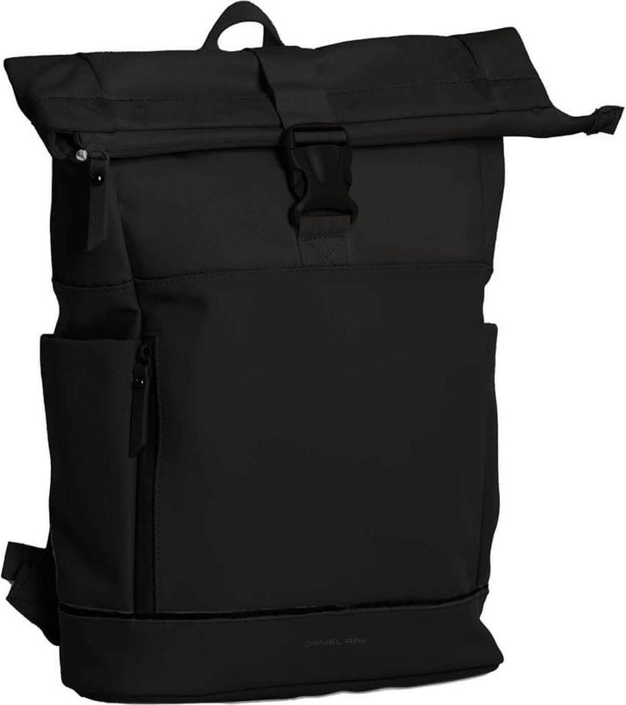 Daniel Ray Rucksack Pittsburgh mit Rolltop-Verschluss - Rolltop-Tasche mit Laptop-Fach in Black