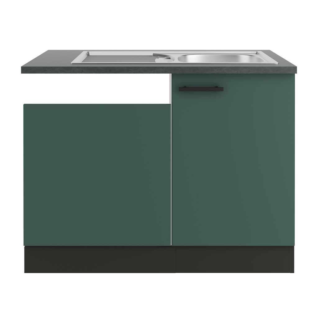 Optifit Spülenschrank inkl Spüle Geschirrspülerblende für Produktbild 
