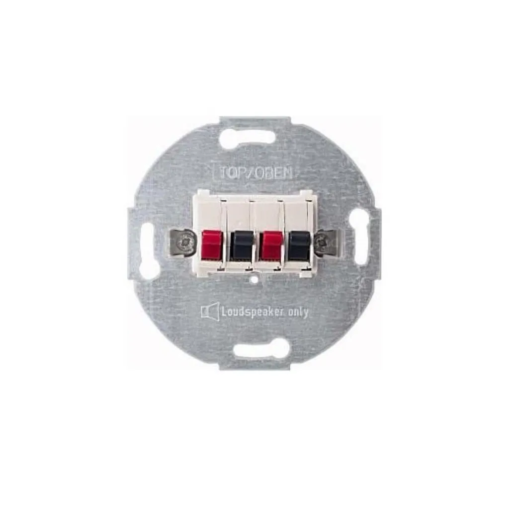 Connecteur double haut-parleur Merten 467019 blanc polaire haute qualité