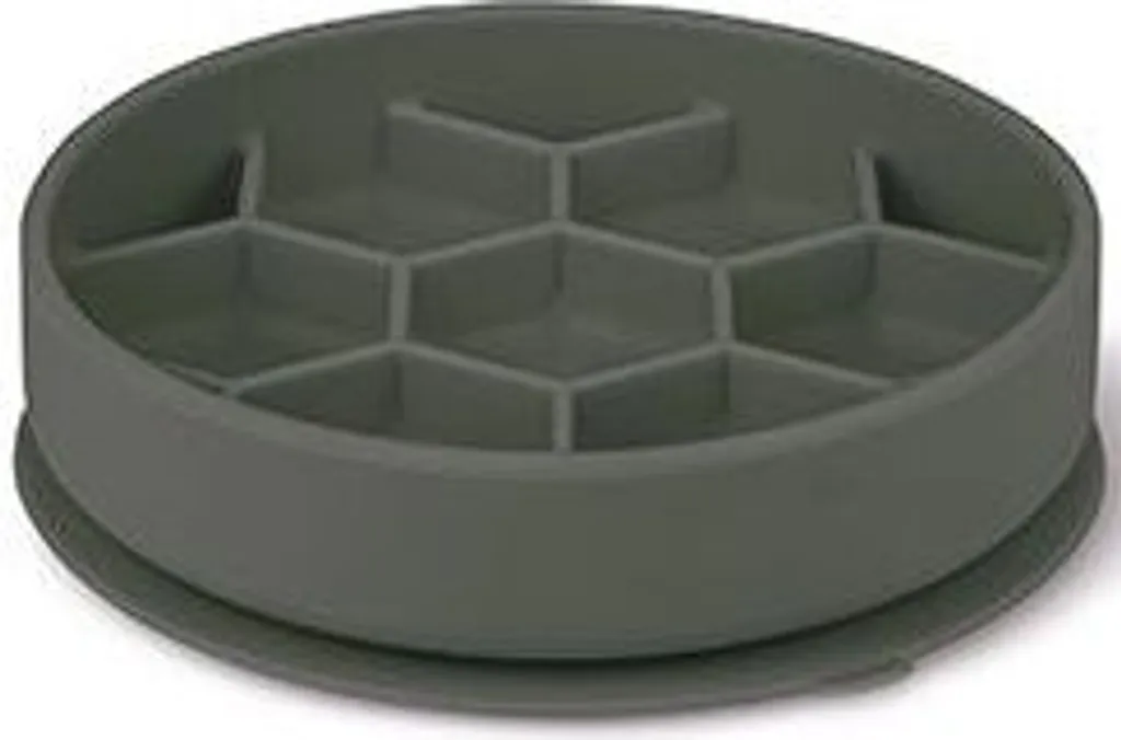 Zolux Slow Feeder M Silicone Grigio - Ciotola Design Anti Gulping