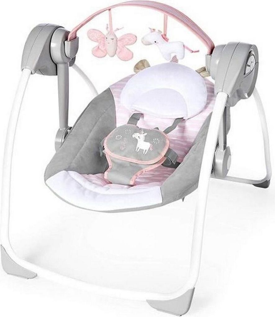 Schaukelstuhl Ingenuity Compact Swing - Flora Hellrosa