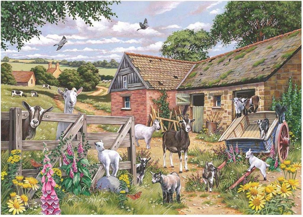 House of Puzzles Puzzle XL 500 große Teile Just Kidding Nostalgie