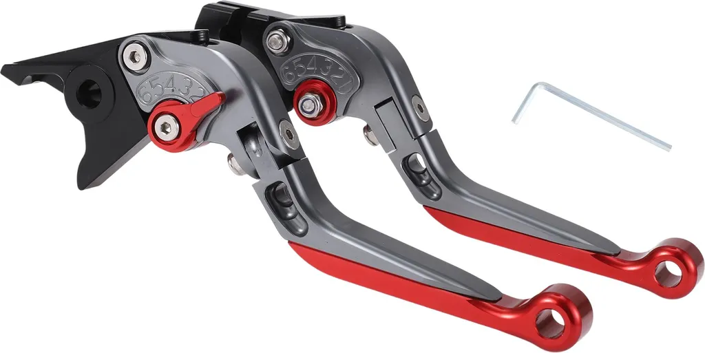 Levier d'Embrayage et Frein Confortable pour Yamaha R1 99-01 Titane Rouge