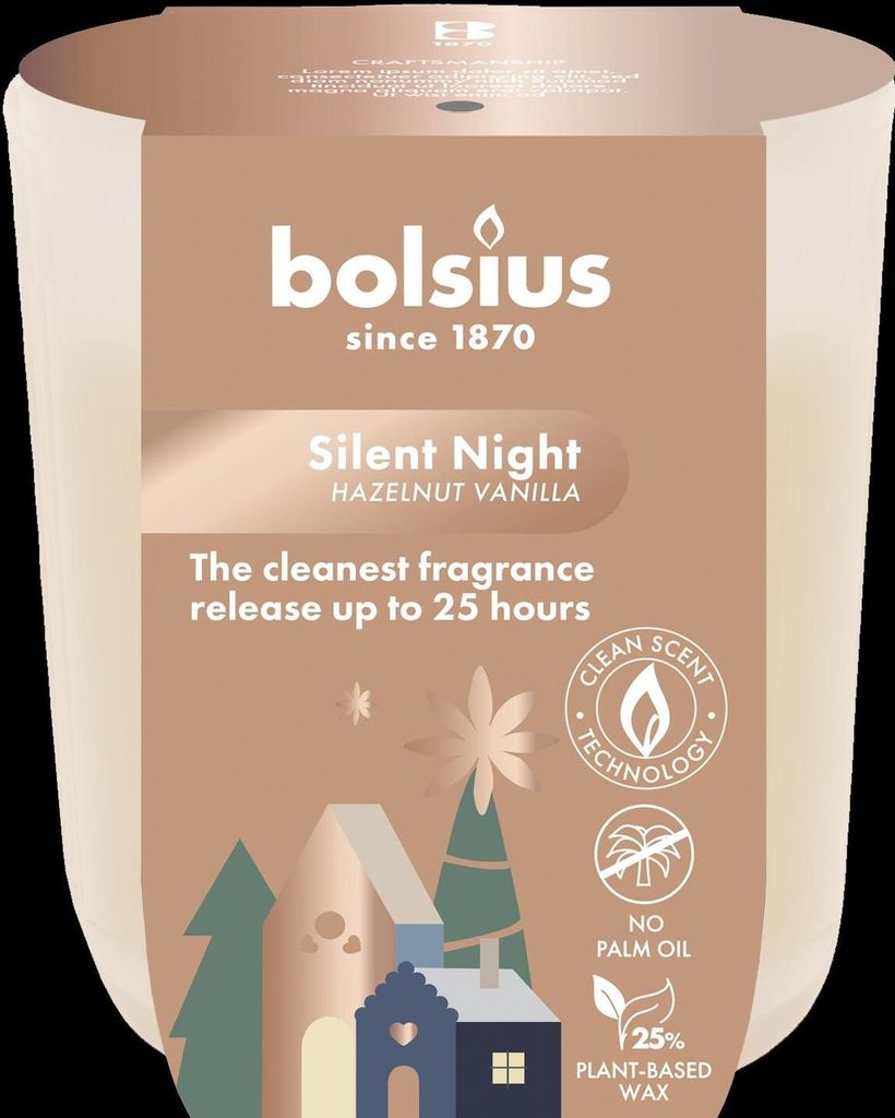 Bolsius - Silent Night - Candela profumata - 1 pezzo - Immagine del prodotto 