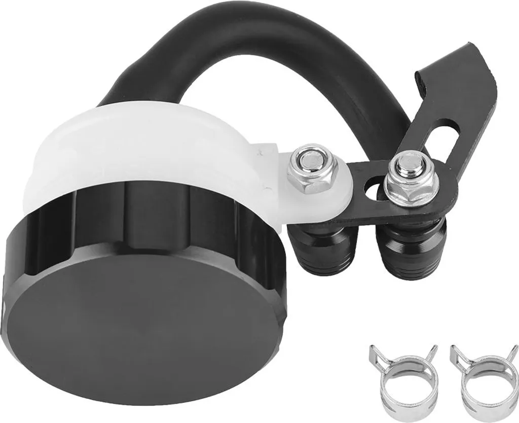 Serbatoio Fluido Freno CNC Nero Moto - Accessorio Racing Universale