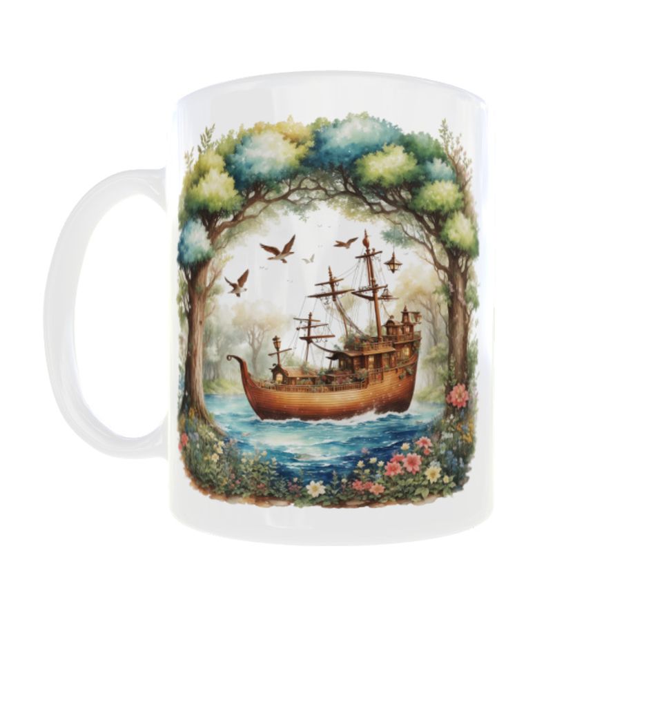 Religiöse Becher 300ml Arche Noah Bibel Tiere v5
