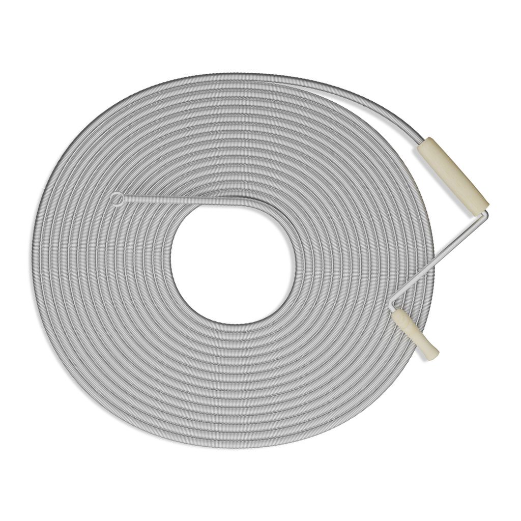 relaxdays Rohrreinigungsspirale Kurbel & Kralle