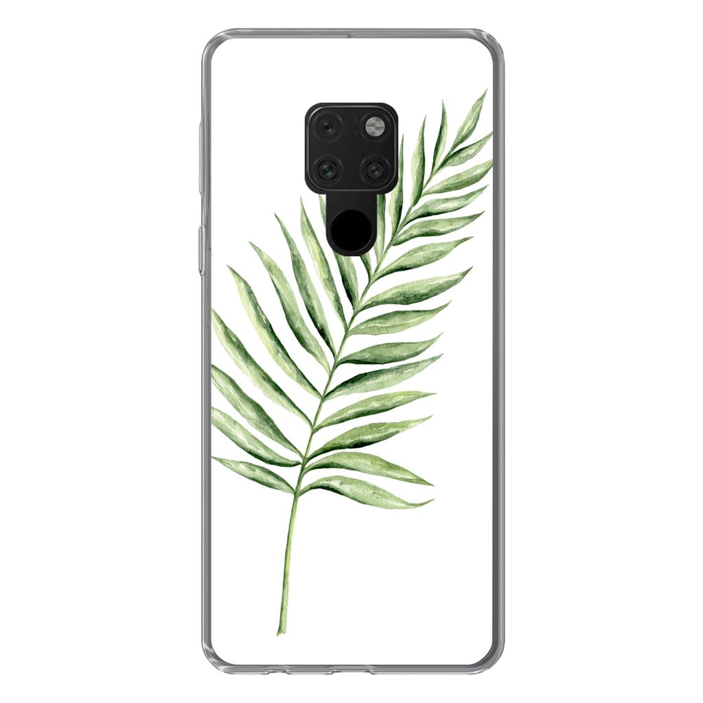 MuchoWow Handyhülle Schutzhülle Hülle für Huawei P40 Lite Pflanze - Aquarell Silikon Softcase Handy Hülle - Handy