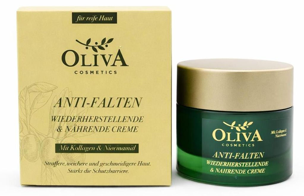Oliva Cosmetics Gesichtcreme pflegende Anti-Aging Formel– Produktbild 