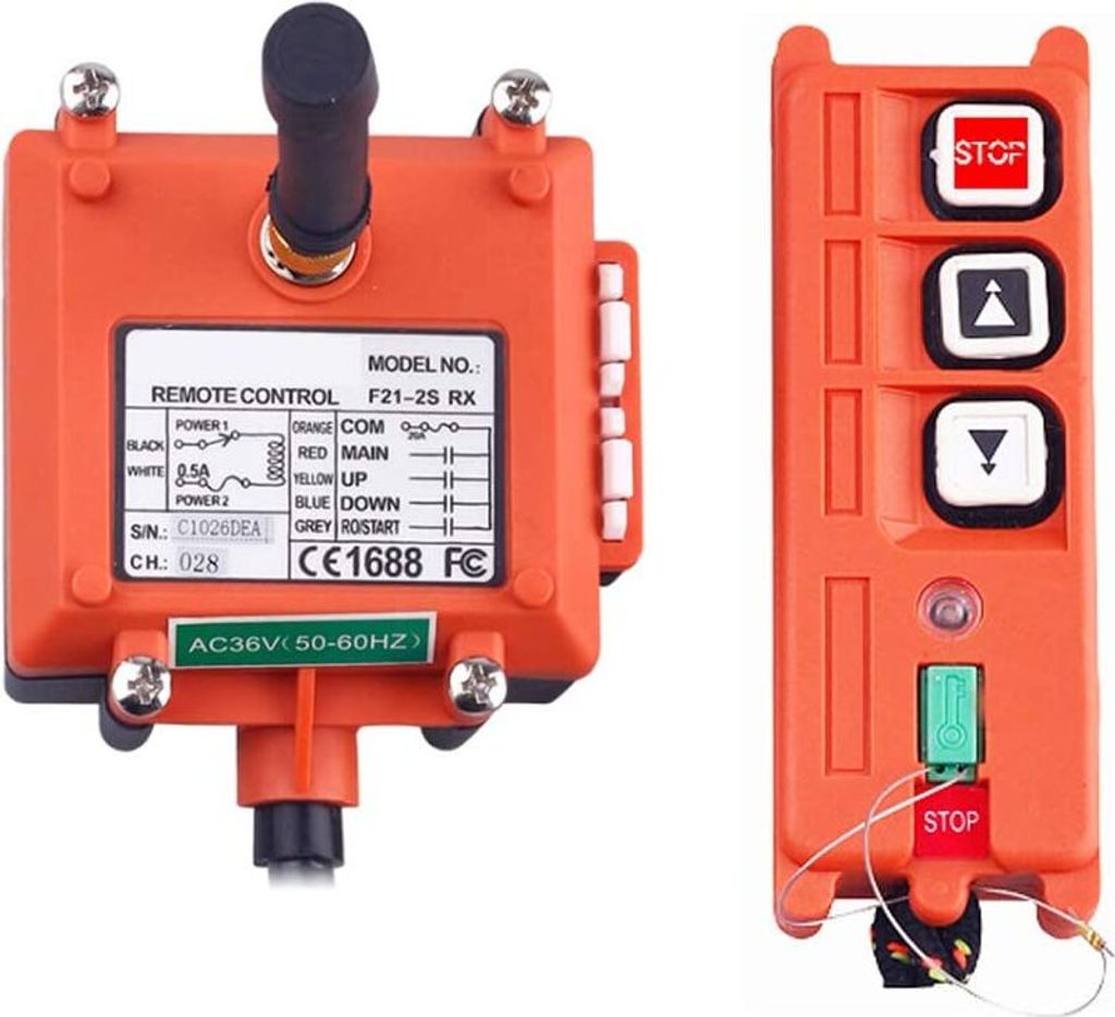 F21-2S Hebemaschinen Fernbedienung kabellose Funkfernbedienung für Hoist Winde Kran Drahtlose Industrieller+Transmitter