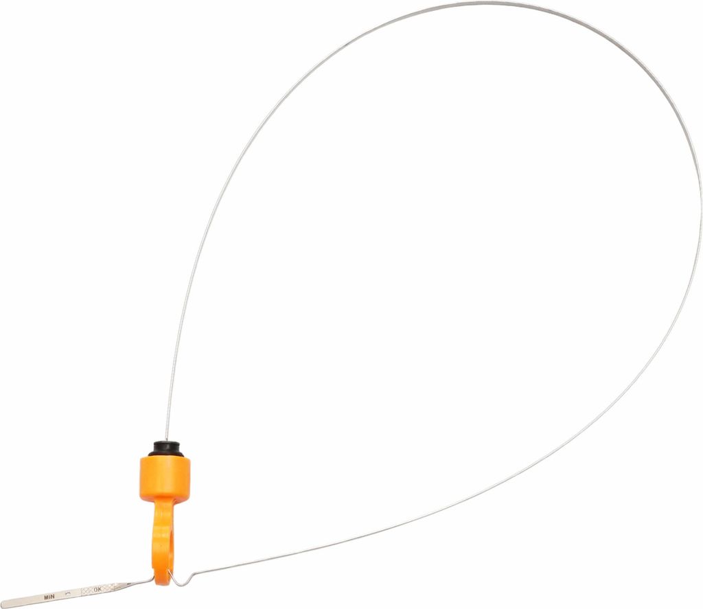 Kein. 53032605AB Motorölpeilstab für Dodg für Ram 1500 10 Zyl. 8,3L 2005-2006 Oranger Ölstand Peilstab Doppeltes Loch Anzeige Kunststoff Metall...