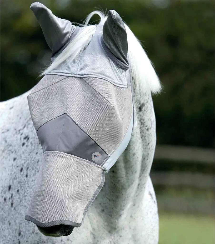Masque anti-mouches pour cheval au pré Premier Equine Buster Xtra M