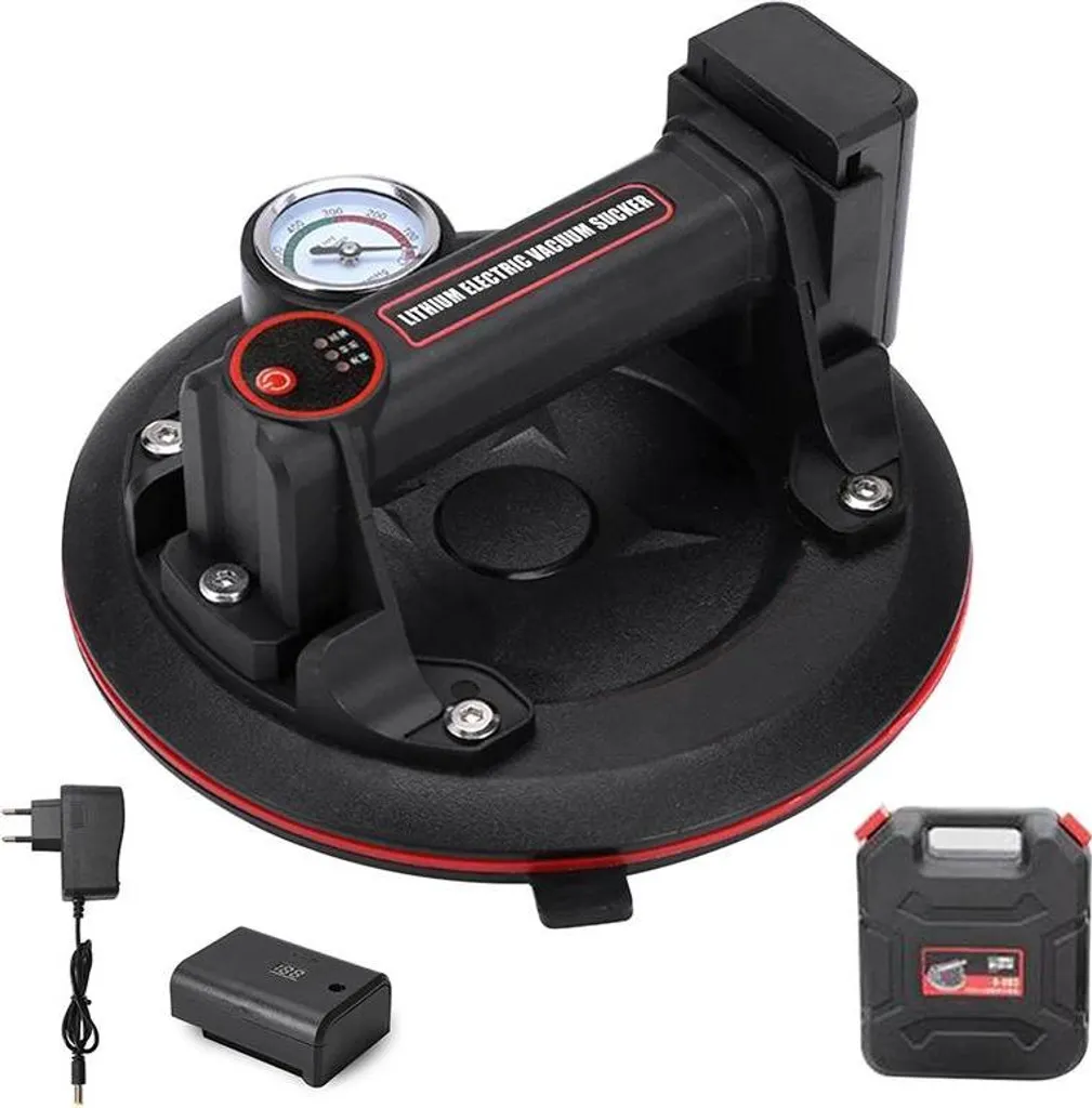 Palonnier à ventouse 20cm charge 200kg avec batterie pour levage sûr