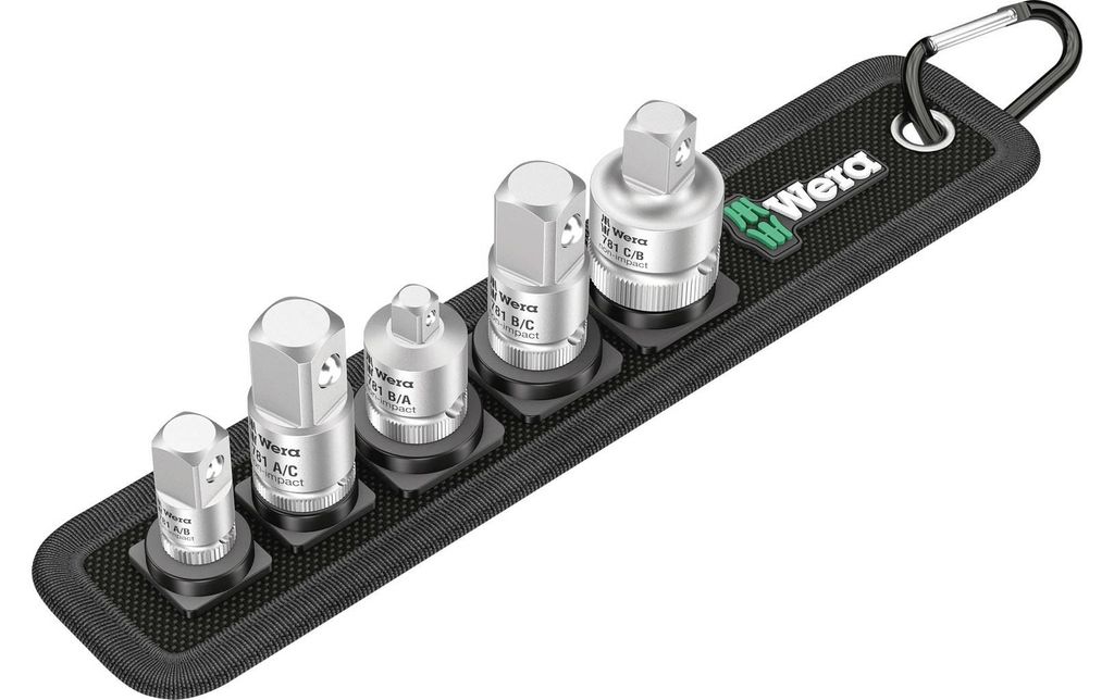 Vergrößerungsstück-/ Reduzierstück-Satz 1/4" -1/2" 5-teilig Produktbild 