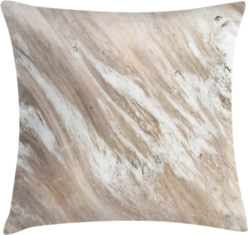ABAKUHAUS Die Architektur Kissenbezug, Continuing Layout Marble inspiriertes Design in natürlichen Tönen, 40 x 40 cm, Warm Taupe und Pale Tan