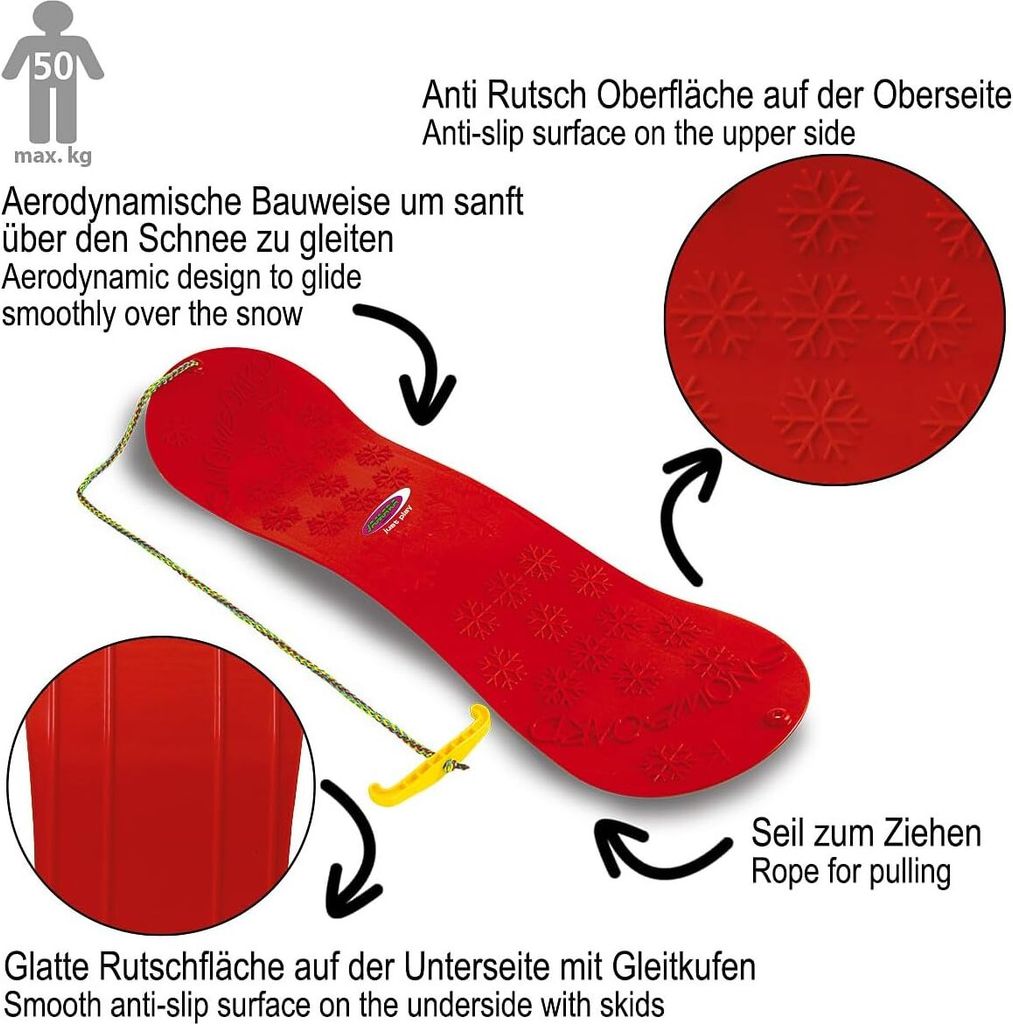 Jamara Snow Play Snowboard 72cm rot/5+ Produktbild 11