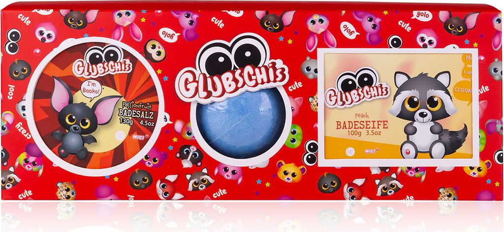 Badeset GLUBSCHIS Badesalz Badeseife Badefizzer