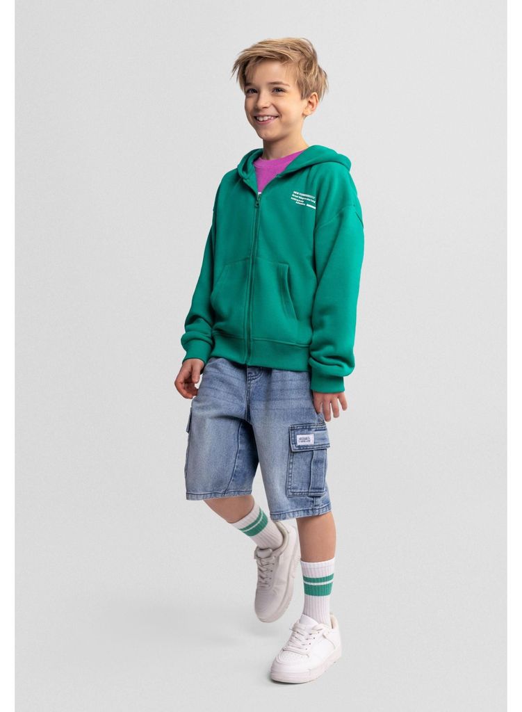 Minoti Hoodie Kapuze Grau Meliert Gr. 164 für Mädchen