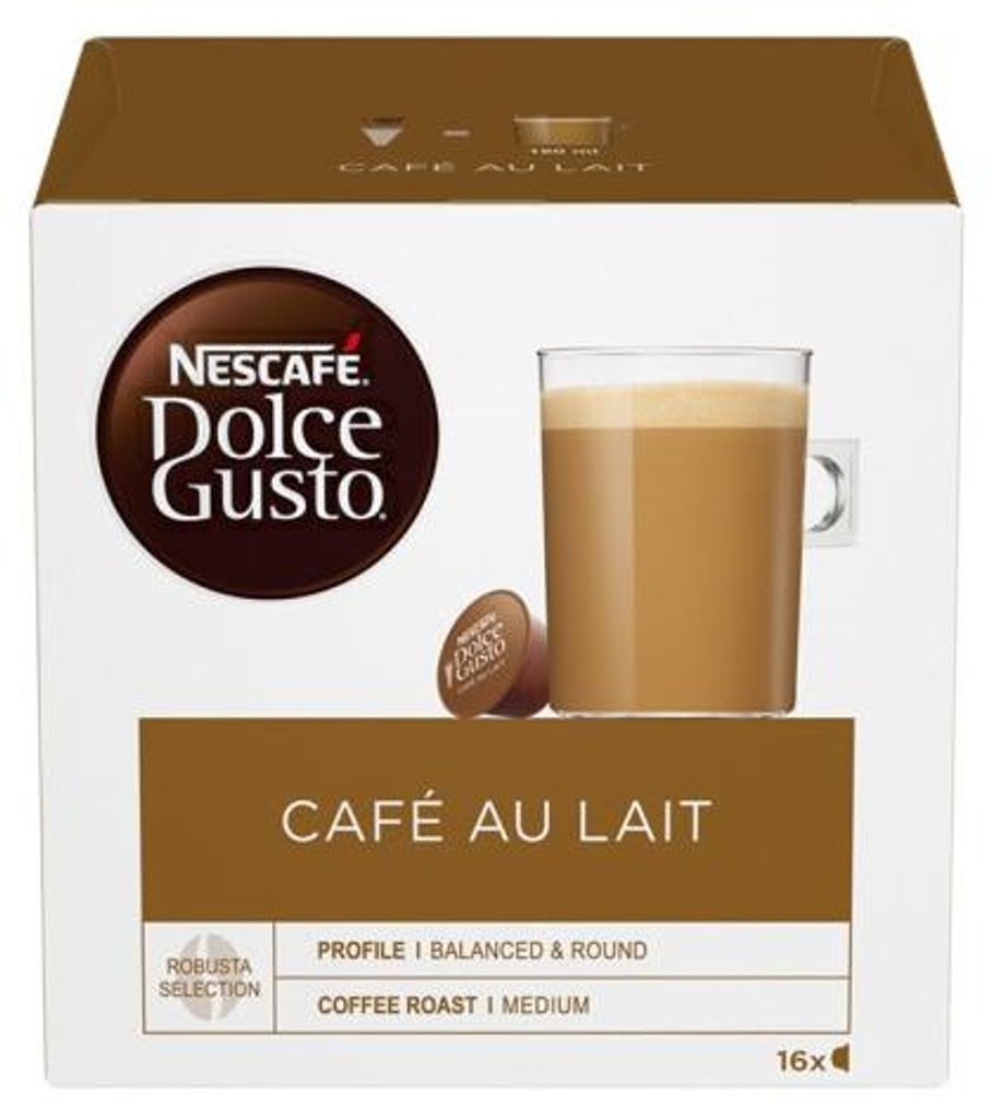 Nescafé Dolce Gusto Café au Lait | 16 Kaffeekapseln Produktbild 