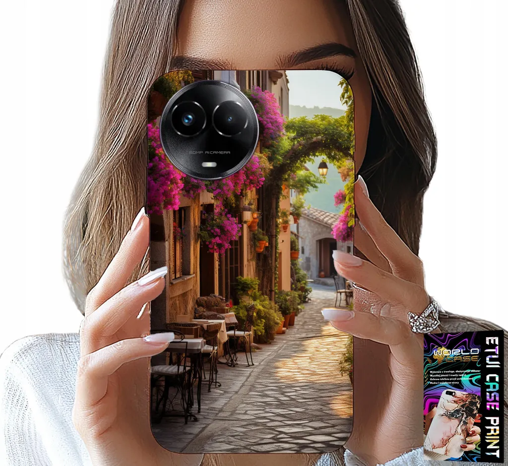 Custodia Realme C67 4G Caffetteria Italiana + Vetro Temperato