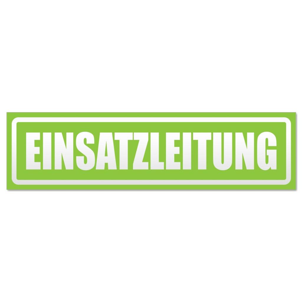 Einsatzleitung invertiert Magnetschild Schild magnetisch