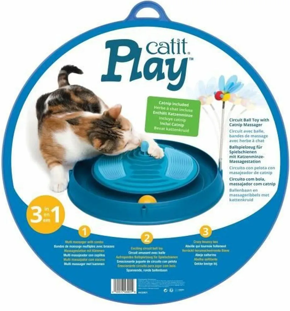 Jouet pour chats Catit Senses 2.0 Circuit de Jeu Interactif Bleu - 4