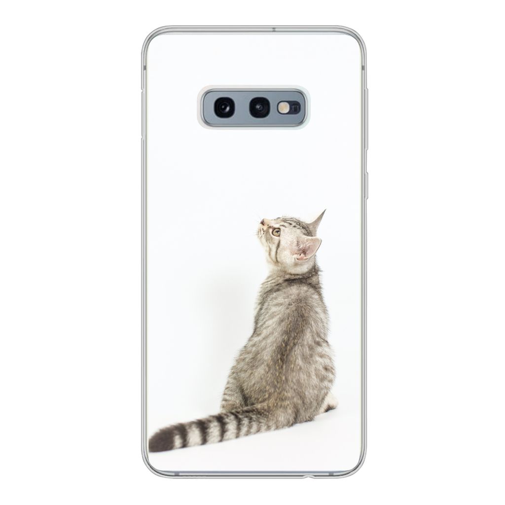 MuchoWow Handyhülle Schutzhülle Hülle für Samsung Galaxy S10e Katze - Haustiere - Fell Silikon Softcase Handy Hülle - Handy