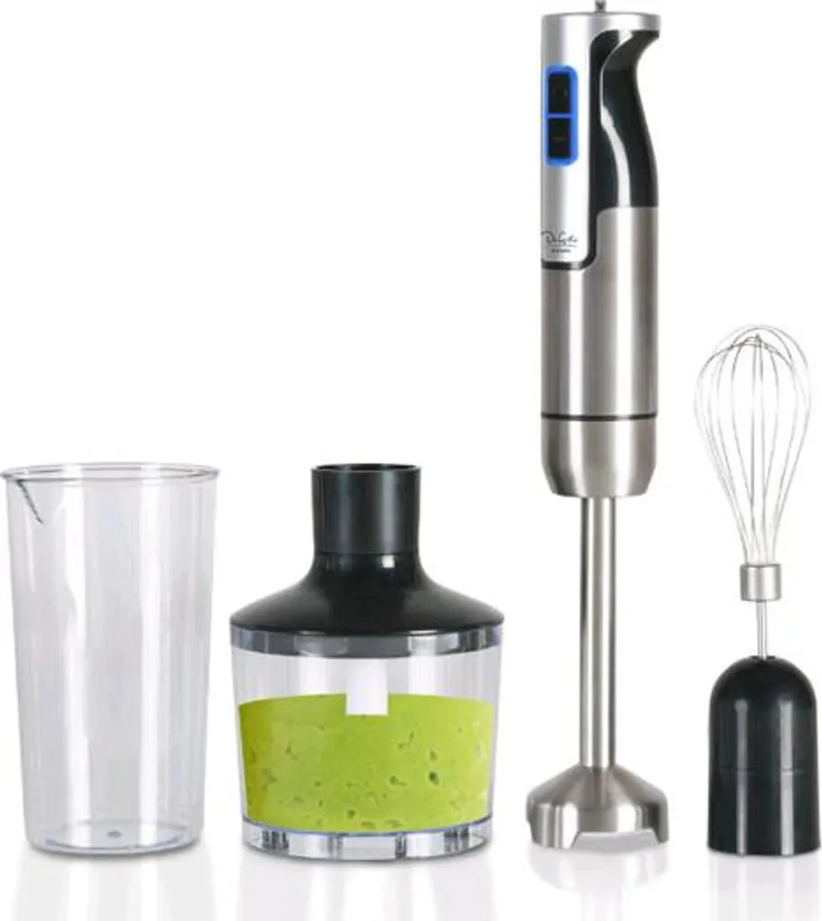 Mixeur manuel 4 en 1 hachoir de cuisine avec fouet et bol sans BPA