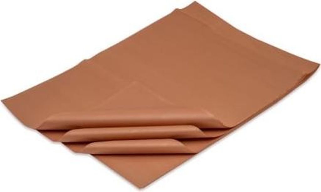 Glattes Dekorpapier 38 x 50 cm, braun, 500 Stück