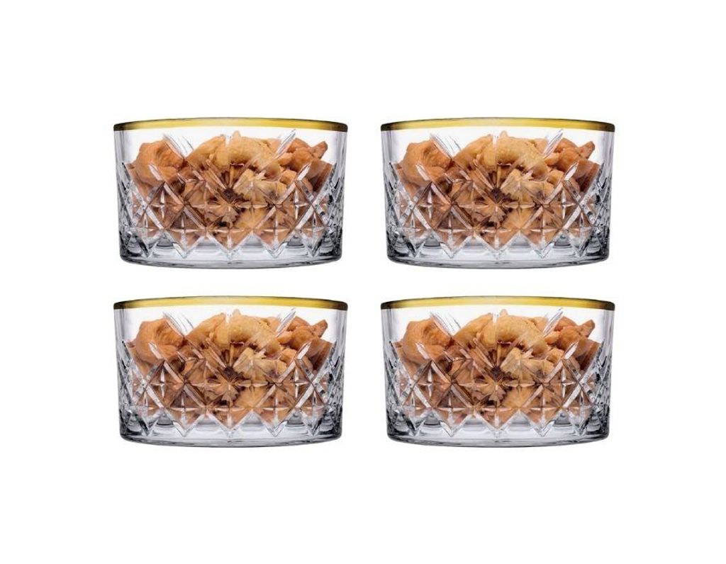 Pasabahce Pasabahce Timeless Glasschüsseln 12-er Set-Gold Produktbild 