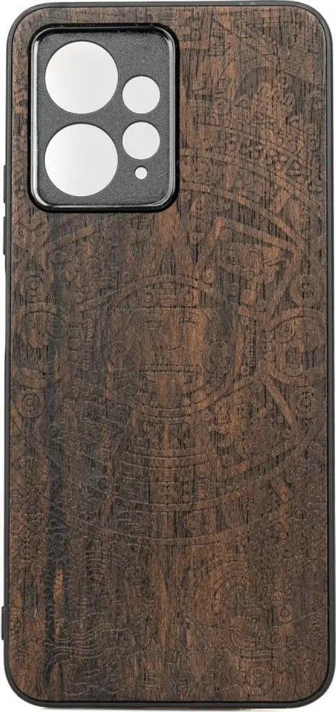 Custodia Redmi Note 12 4G in Legno Ziricote - Calendario Azteco Booden