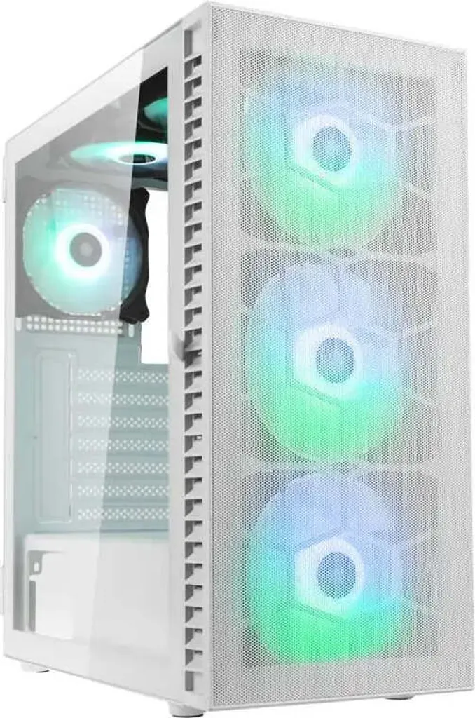 Kolink Observatory HF Mesh Blanc : Boîtier PC avec Verre Trempé et ARGB