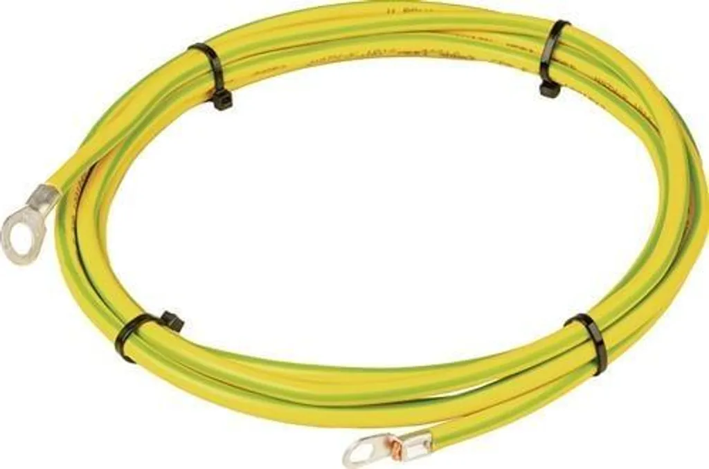 Câble de terre 16mm² WEINGÄRTNER haute conductivité isolant jaune-vert