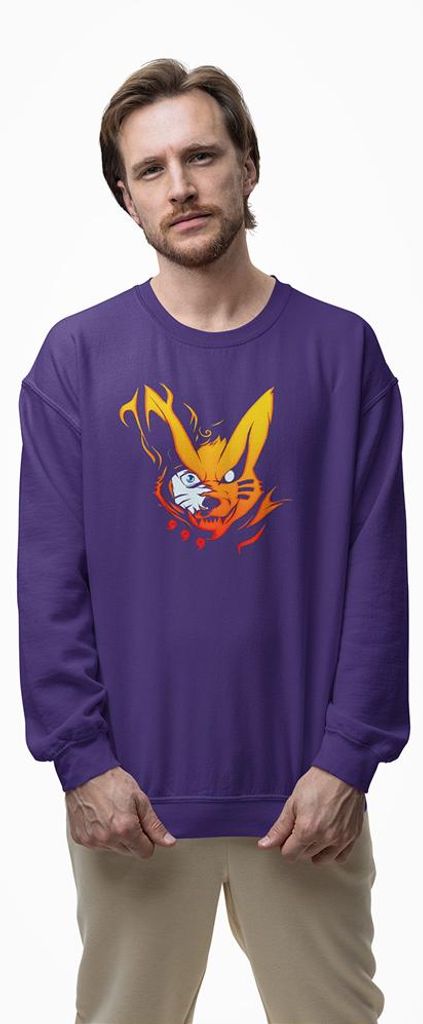 D&B Design Uni Pullover SWAN00006 Naruto Lila-Größe M