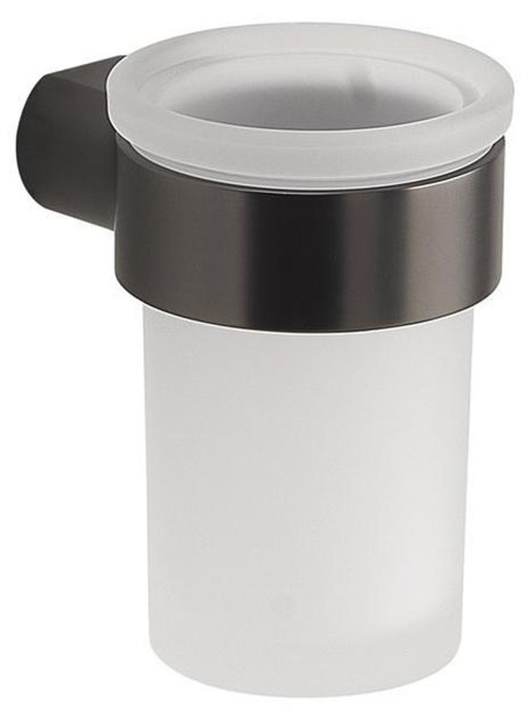 Gedy PIRENEI Becher, Milchglas, gun metal