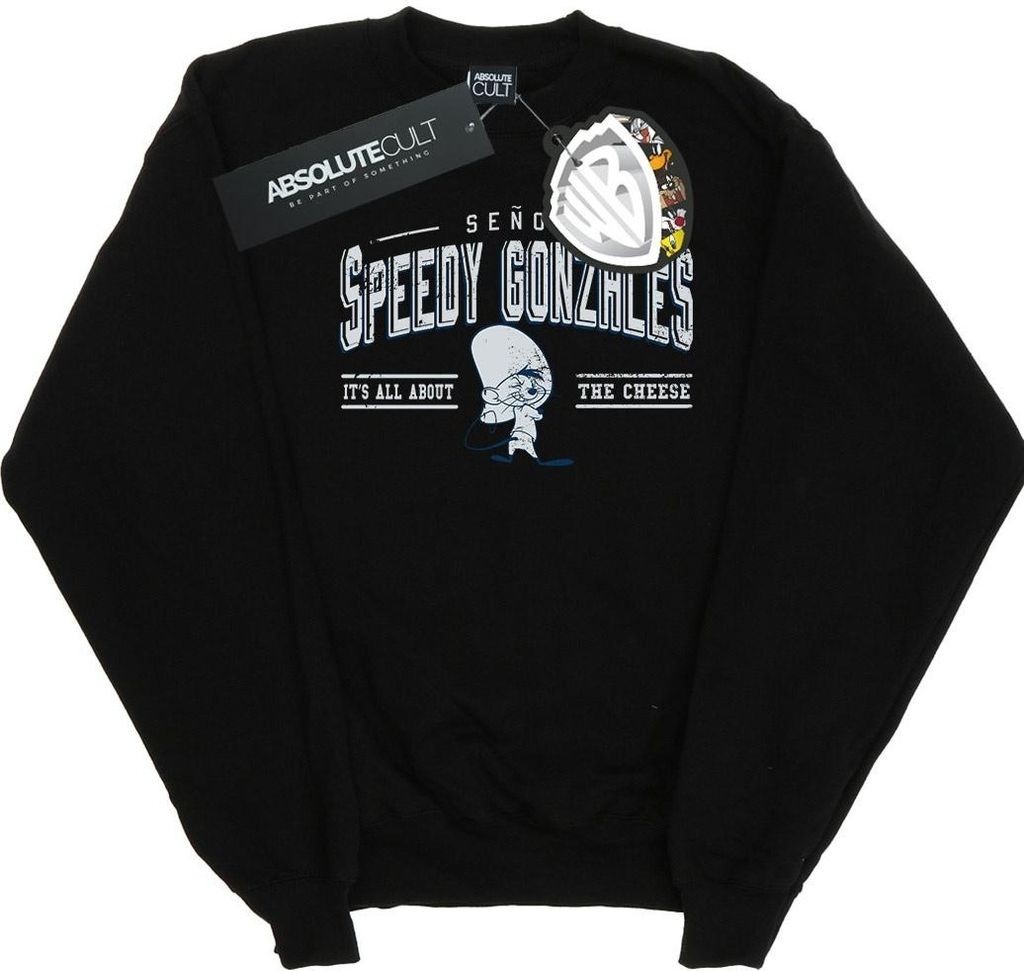 Looney Tunes - "All About Cheese" Sweatshirt für Damen BI24171 (XXL) (Schwarz)