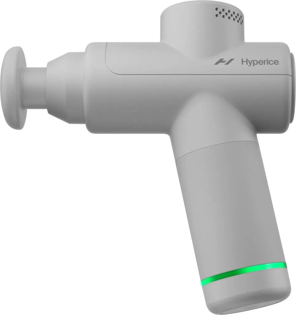 Hypervolt Go 2 Masseur universel silencieux technologie QuietGlide blanc