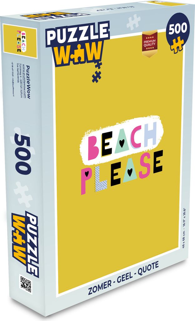 MuchoWow Puzzle 500 Teile Sommer - Gelb - Zitat - Denken - Spiel - Toy