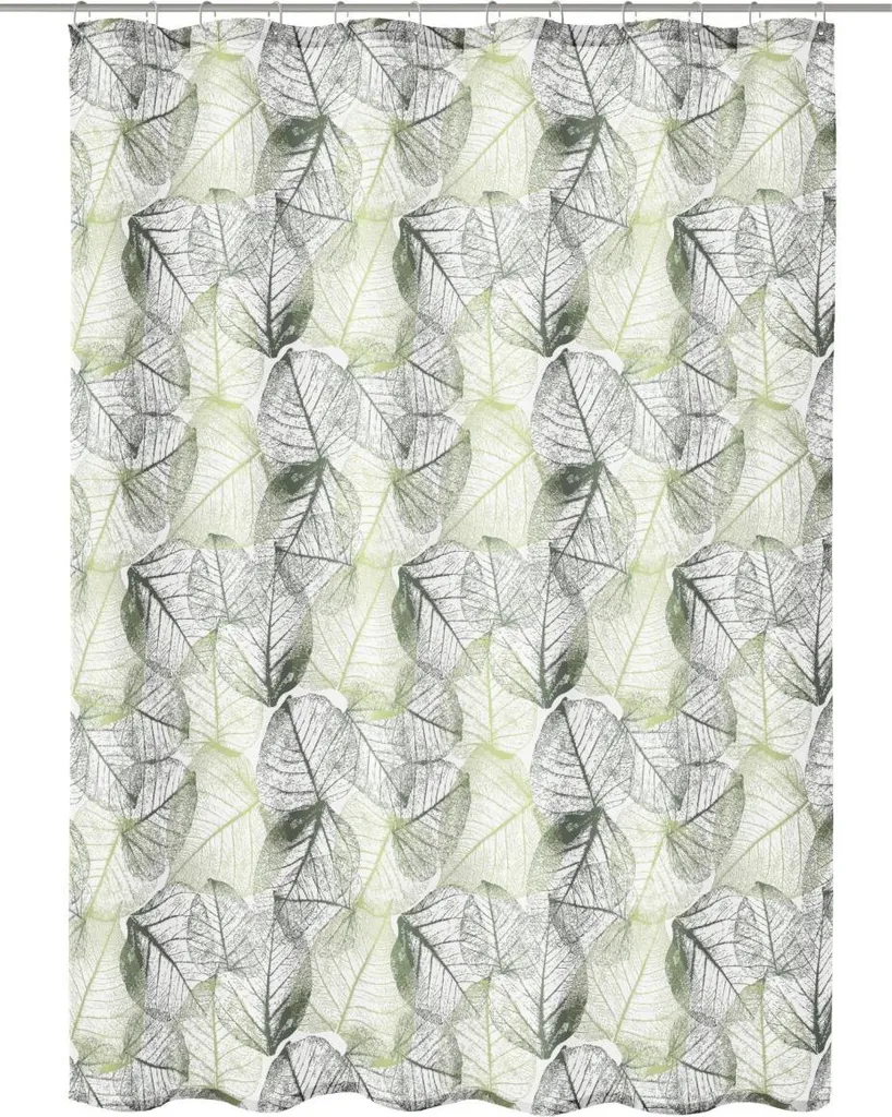 Rideau de douche en tissu imperméable Selva pour baignoire 180x200
