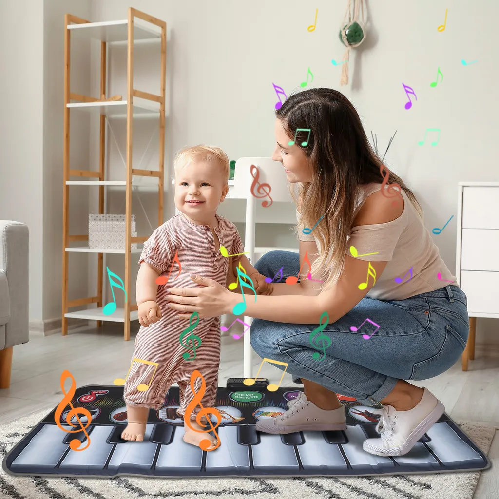 Tapis Musical Interactif MalPlay avec Clavier Multi-Modes pour Petits 3+ - 4